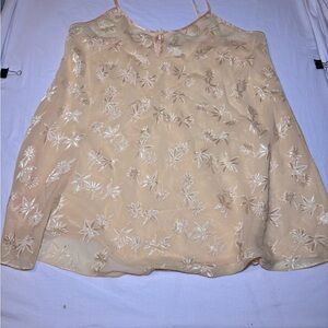 Vintage Inner Most Women Yellow Lace Lingerie Size 2X Floral Sheer Nightie